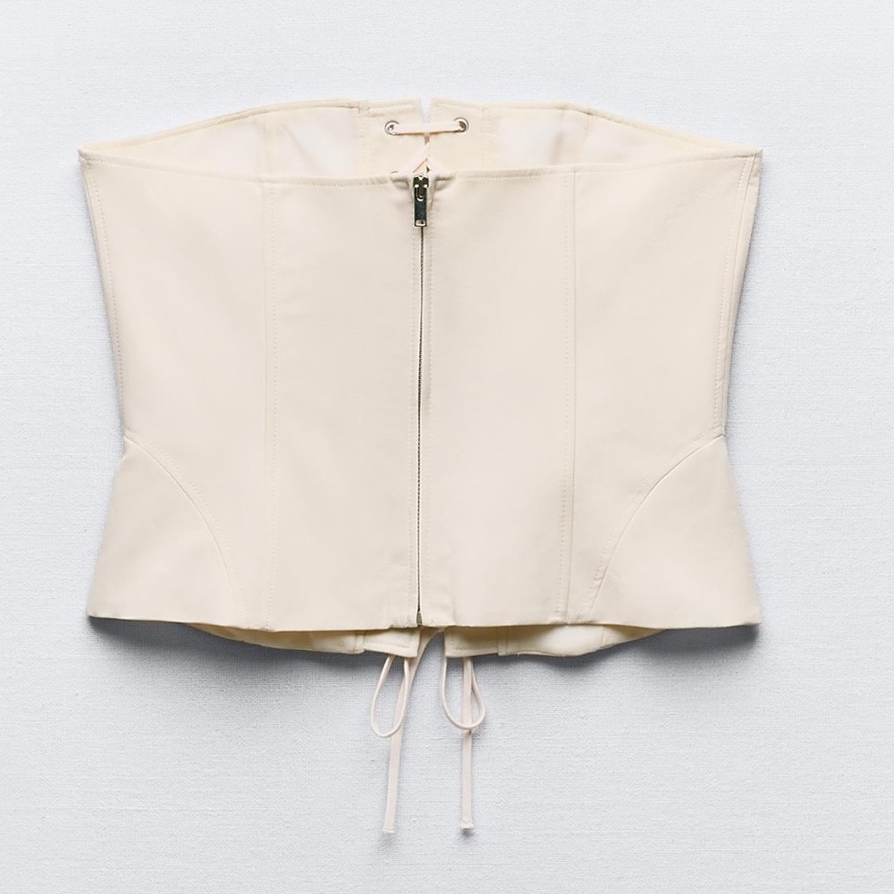 Zara trench gabardine corset top - Picture 12 of 16
